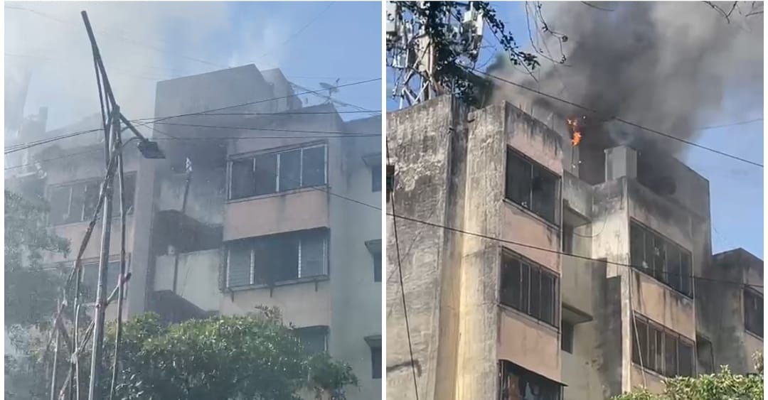 Pune: Massive Fire Engulfs Reliance-Owned Mobile Tower and Control Room in Vishrantwadi