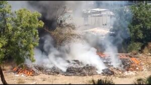 garbage burning in Balewadi