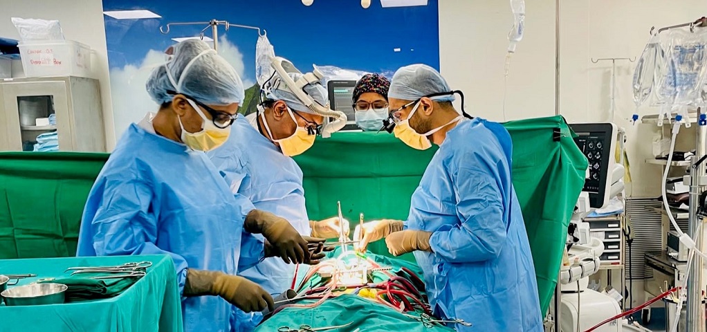 Doctor heart surgery