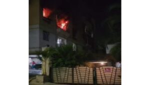 Fire At A Flat In Dhankawadi
