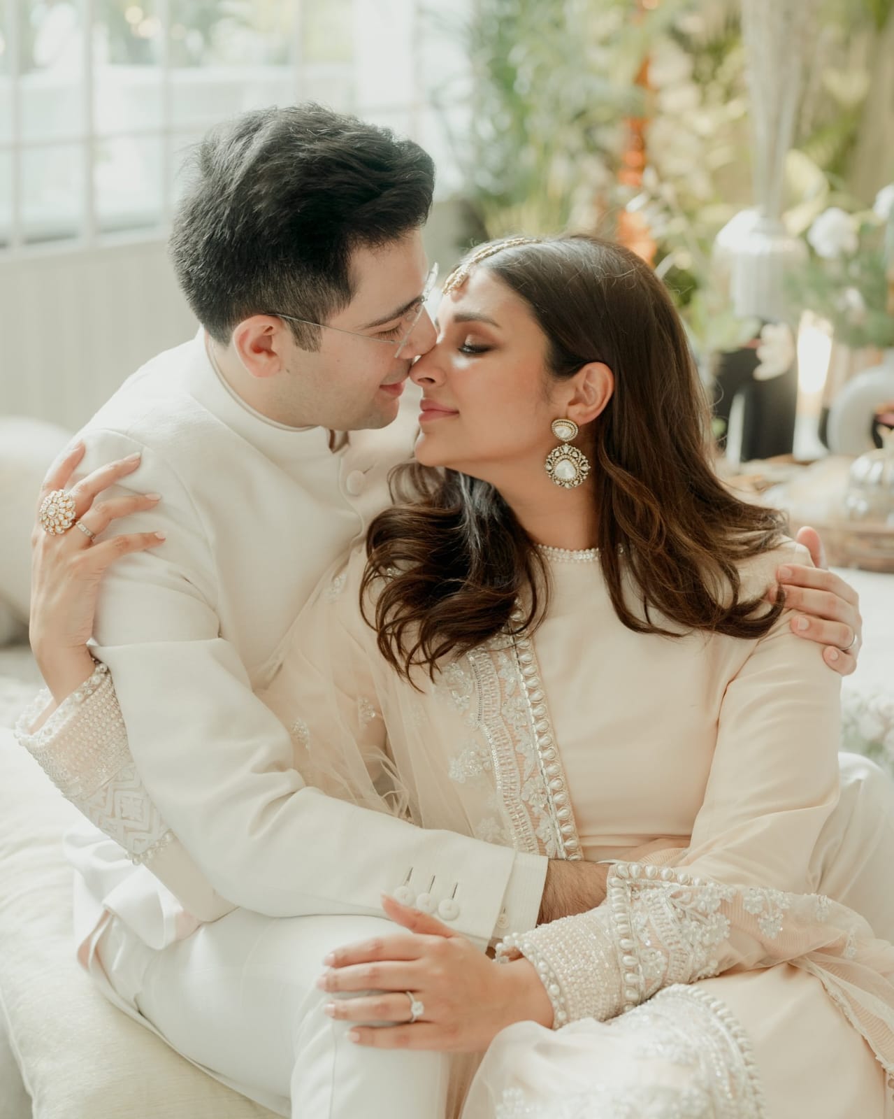 Parineeti Chopra and Raghav Chadha Exchange Rings in a Dreamy Engagement Ceremony, Check Photos Here