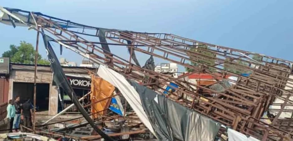 Pune: Hoardings Collapsed At Two Places In Hinjawadi Area