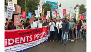 Baner-Balewadi Residents Stage Protest, Demanding Basic Amenities