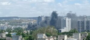 Fire Engulfs Garage