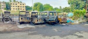 Pimpri Chinchwad: Vehicles Reduced To Ashes In Nigdi Fire, Police Probe Cause   