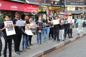Animal Rights Activists Protest In Pune Against Proposed "Live Animal Import/Export Bill 2023"