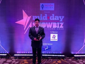 Actor-Producer Shantanu Bhamare Honored at The Mid-Day Showbiz Icons 2023 Awards 