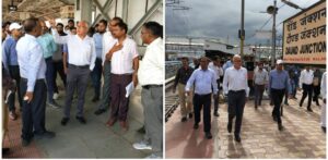 Pune: Central Railway's General Manager Inspects Safety and Preparedness at Daund Railway Station 