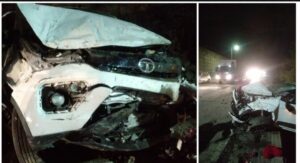 Pune: Tata Nexon Crashes on Katraj-Bogda Highway, 3 Injured, Police Constables Swiftly Rescue and Admit to Hospital