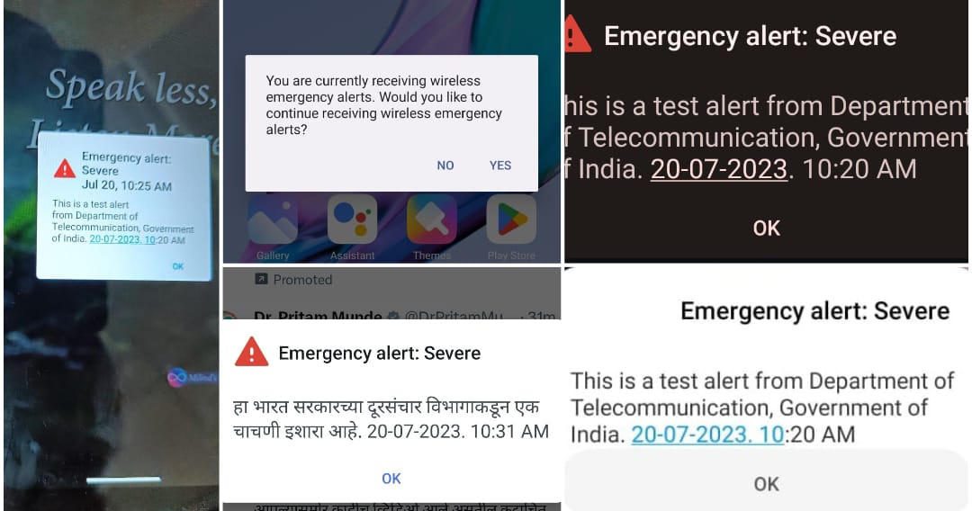 Telecom Department's Severe Alert Tests Spark Confusion Among Pune Residents