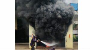 Pune: Electric Transformer Fire Sparks Terrifying Blaze in Chandan Nagar Housing Society