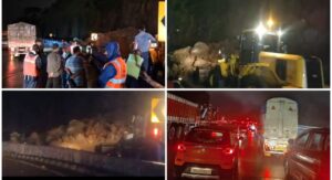 Traffic Disrupted: Landslide Strikes Mumbai-Pune Expressway, Mumbai-Pune Expressway Temporarily Shut Down