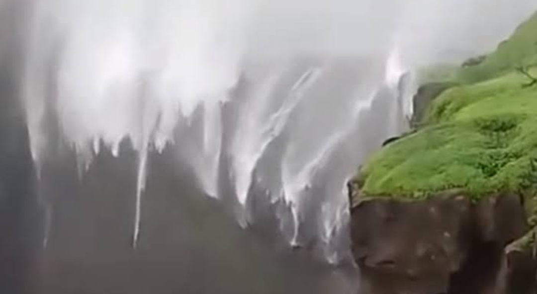 Majestic ‘Reverse’ Waterfall junnar