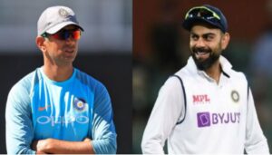 Virat Kohli and Rahul Dravid