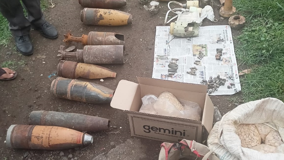 ammunition recovered in Ahmednagar