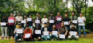 Afghani students today protested in Pune India