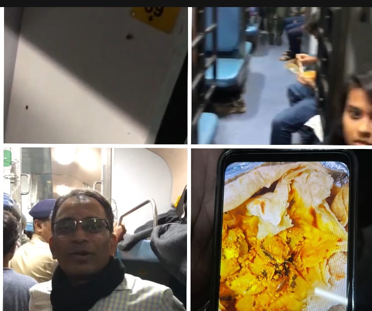 Panvel-Nanded Express Halted At Pune Railway Station After Many Cockroaches Spotted in AC Coach