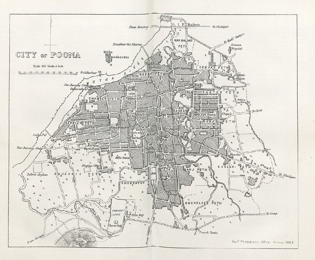 Pune Poona City map