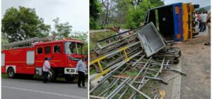 Pune : Tempo Carrying Construction Material Overturns In Dive Ghat, 10 Labourers Injured 