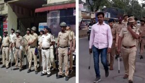 Pune Police Conducts Route March In Kondhwa