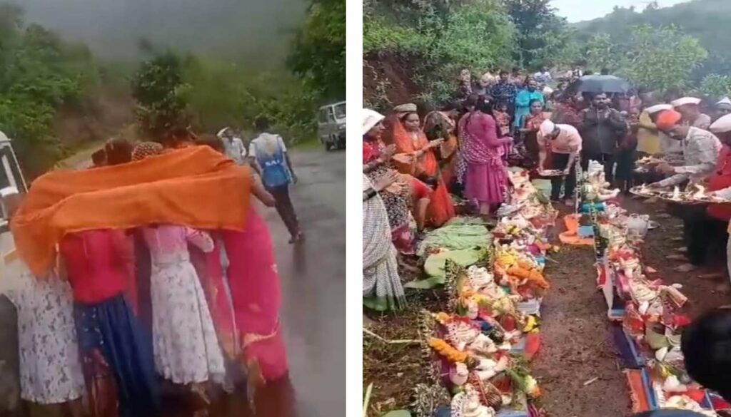 Swarm Of Bees Attack People During Ganesh Visarjan In Bhor
