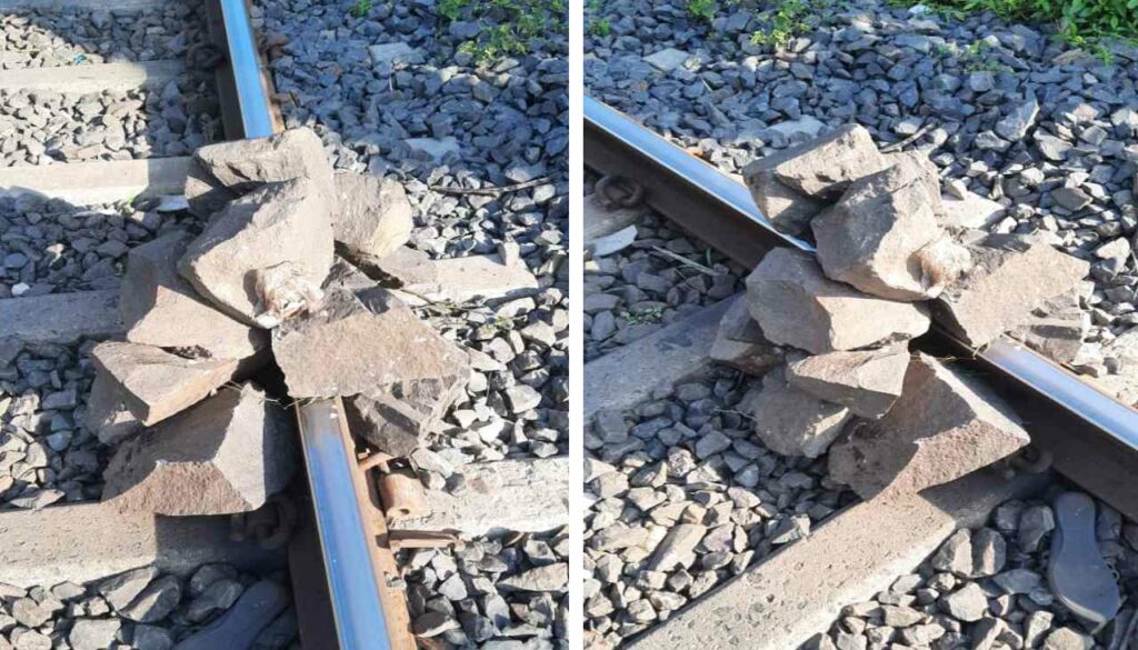 Boulders Found On Railway Track