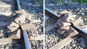 Boulders Found On Railway Track