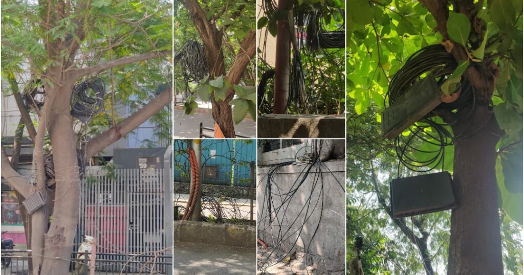 Neglected Electrical Wires In Kalyani Nagar