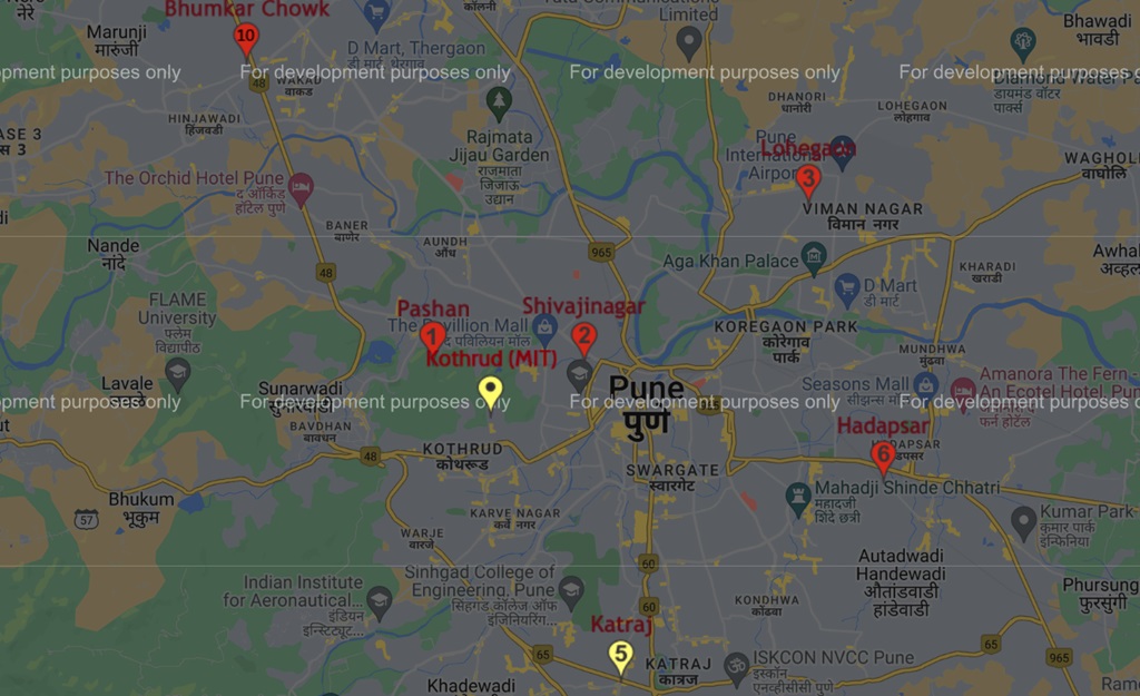 Pune air quality AQI on November 13 2023