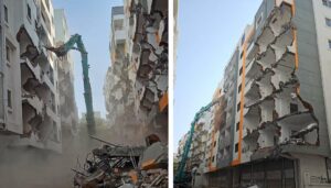 Demolishes