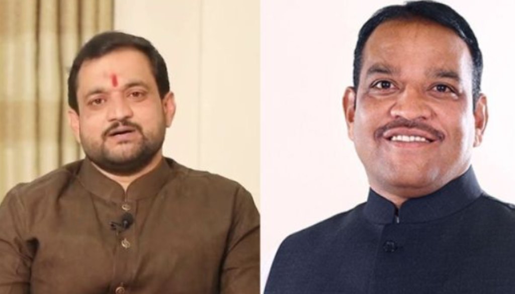 MP Shrirang Barne and MLA Sunil Shelke
