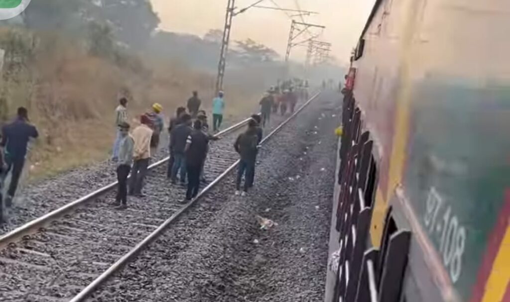 Railway Traffic On Mumbai Route