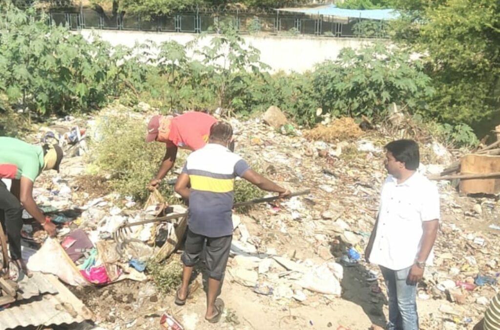 Garbage dumping Kalwad