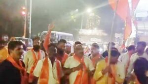 Supporters of Shiv Sena