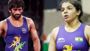 Sakshi Malik and Bajrang Punia