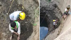 Man Trapped in Well