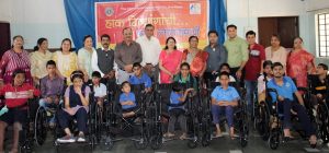 Wheelchairs donated to Divyang disabled