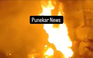 Bus Catches Fire in Mumbai Pune Express