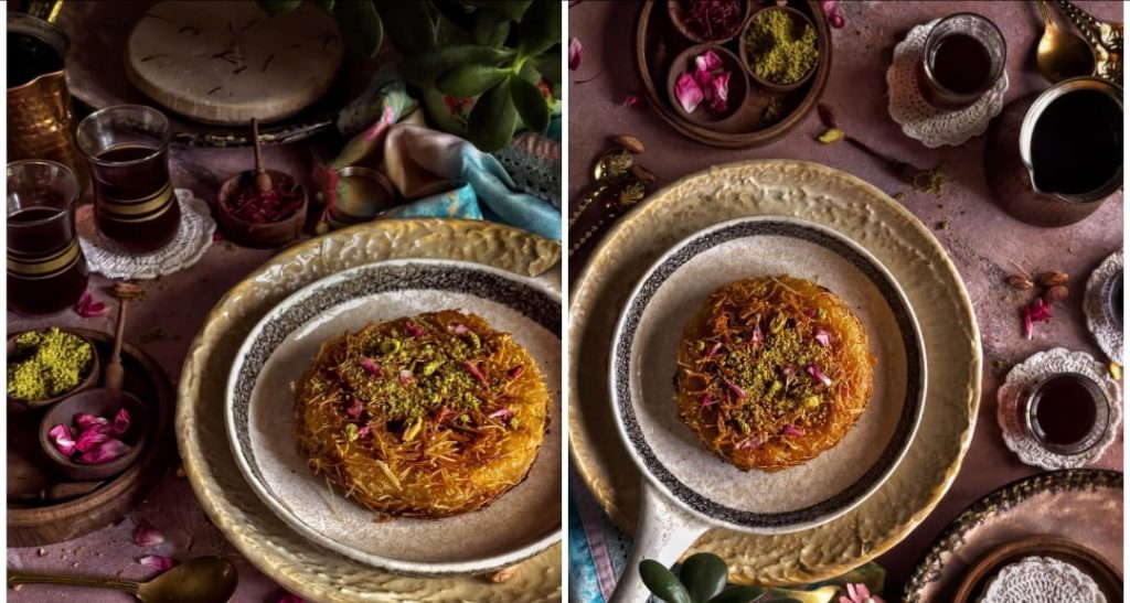 Eid Delight Exploring the Art of Making Kunafa with a Creative Touch