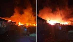 Massive Fire At Unauthorized Scrap Shop