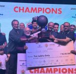 Poona Lions team is champion of the prestigious Oxford Premier League in the country
