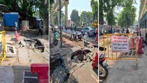 Drainage Work on Karve Road