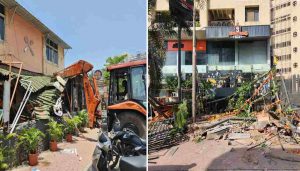 PMC Demolishes Illegal Constructions At Pubs And Restaurants In Baner