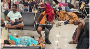 Pune Airport Crowd Delayed