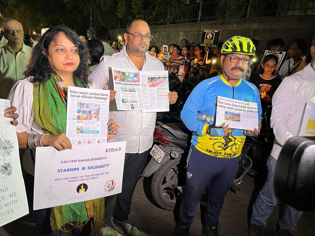 people protest porsche accident
