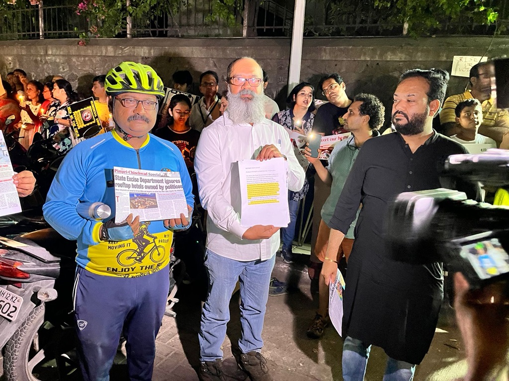 porsche accident protest in kalyani naagr