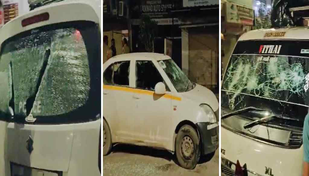 Vandalism in Vadgaon Sheri