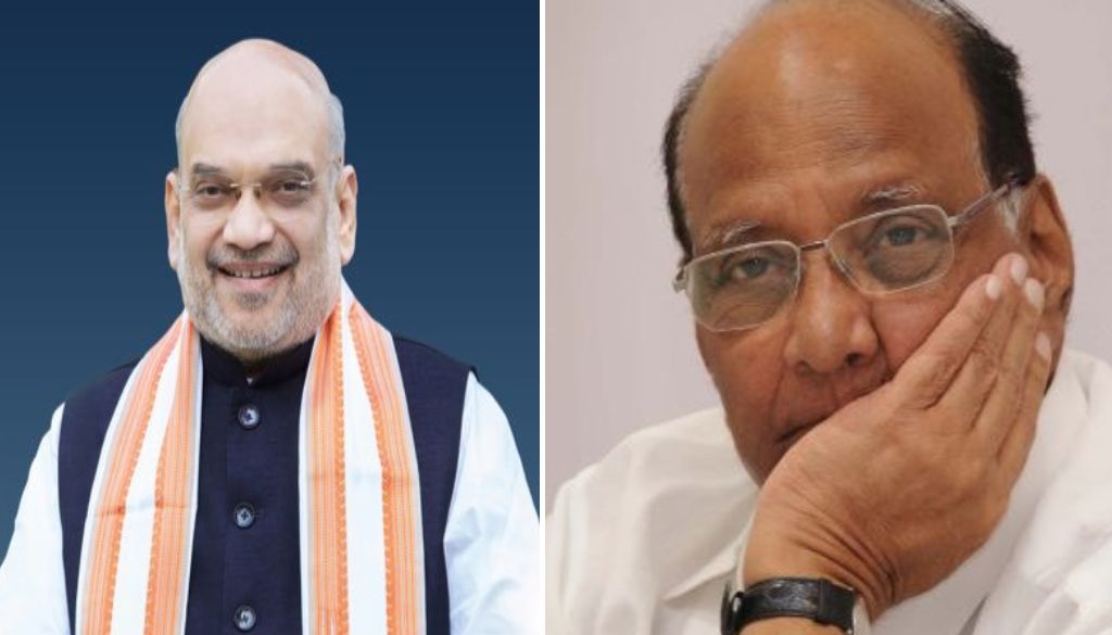 Amit Shah and Sharad Pawar