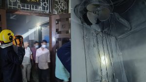 Fire at Sassoon Hospital