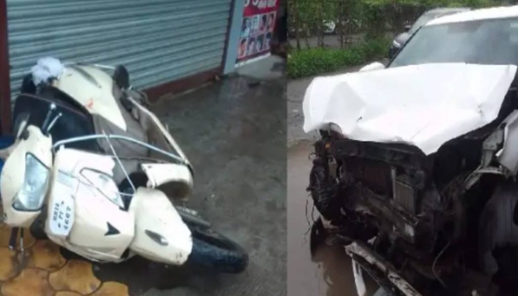 Speeding Car Hits Multiple Vehicles in Nanded City